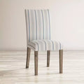 Chaise de salle à manger capitonnée en bois brossé Coastal (lot de 2)