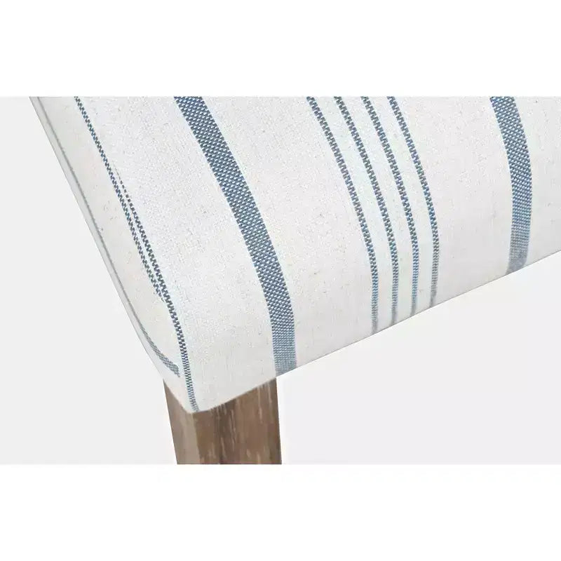 Chaise de salle à manger capitonnée en bois brossé Coastal (lot de 2)