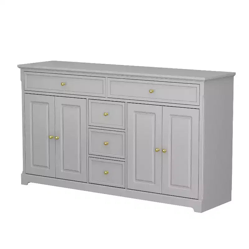 Commode horizontale à 5 tiroirs Meuble de rangement multifonctionnel Solutions de rangement pour salon
