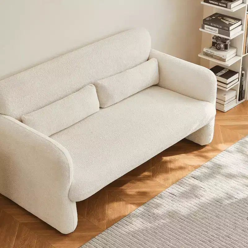 Canapé-Lit Convertible avec USB, Lit gigogne réglable 3-en-1 et Poche latérale (Velours)