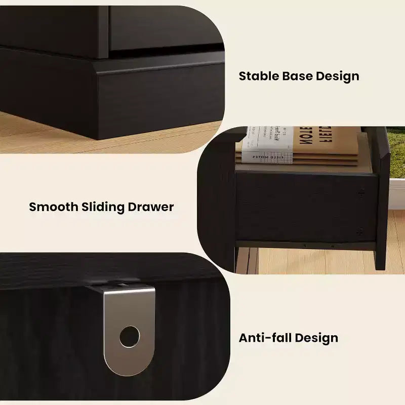 Commode blanche pour chambre à coucher, commode à 6 tiroirs avec lumières LED et station de recharge, pour salon, couloir