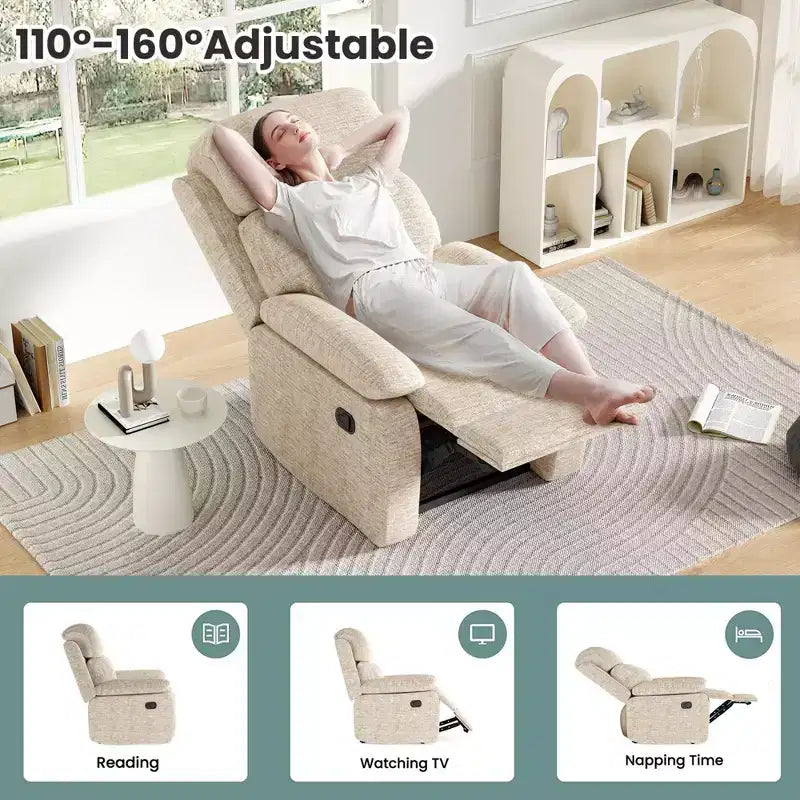 Petit canapé inclinable pour salon, fauteuil pour adultes