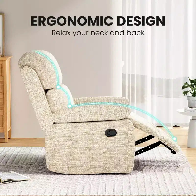 Petit canapé inclinable pour salon, fauteuil pour adultes