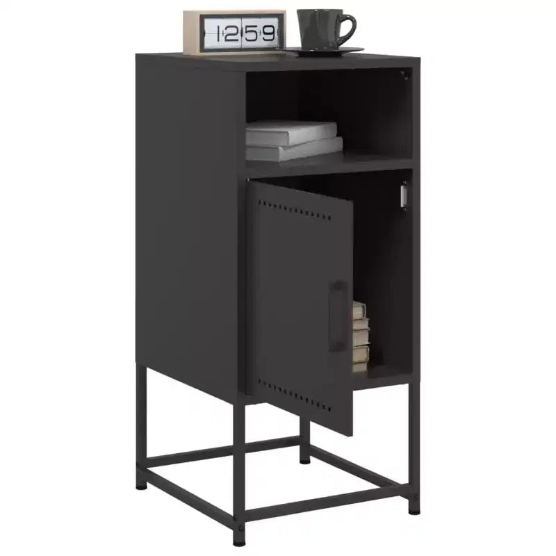 Table de chevet, table de nuit, table d'appoint, meuble de chambre à coucher en acier