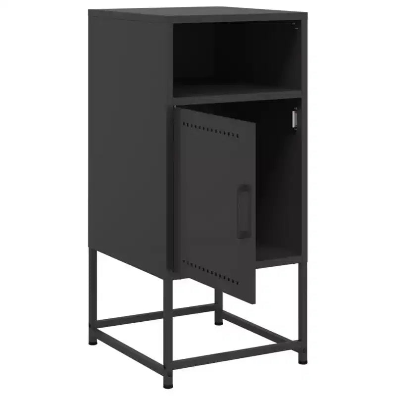Table de chevet, table de nuit, table d'appoint, meuble de chambre à coucher en acier