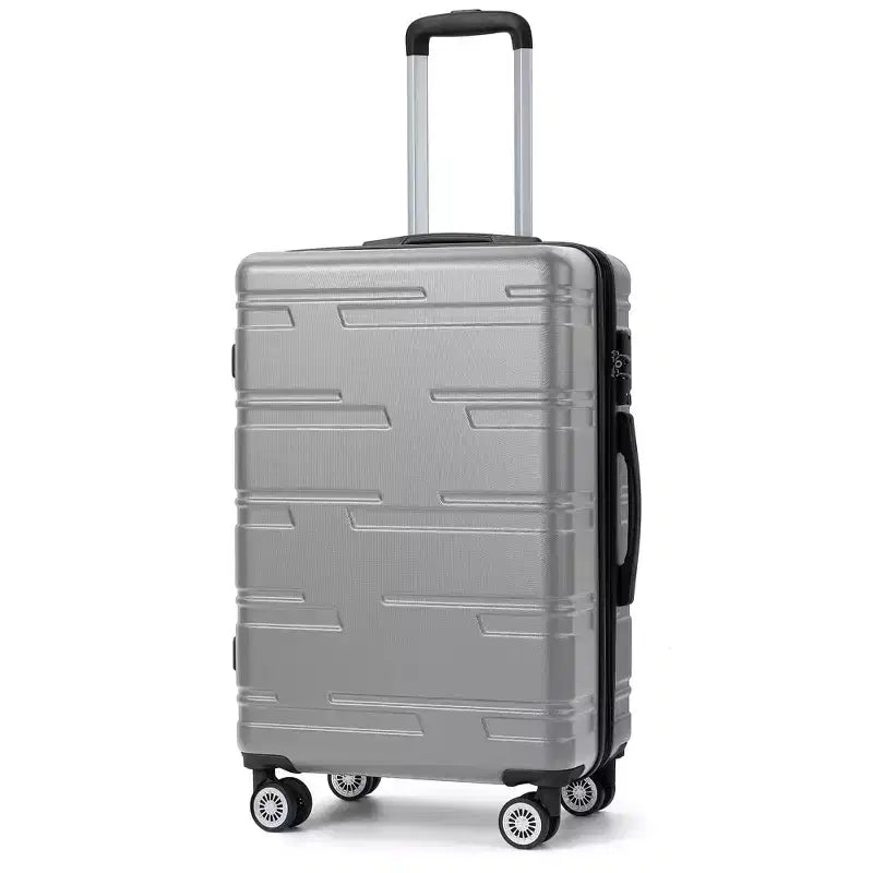 Valise cabine rigide extensible de 24 pouces avec roues pivotantes, valise cabine rigide avec serrure TSA, valise rigide légère
