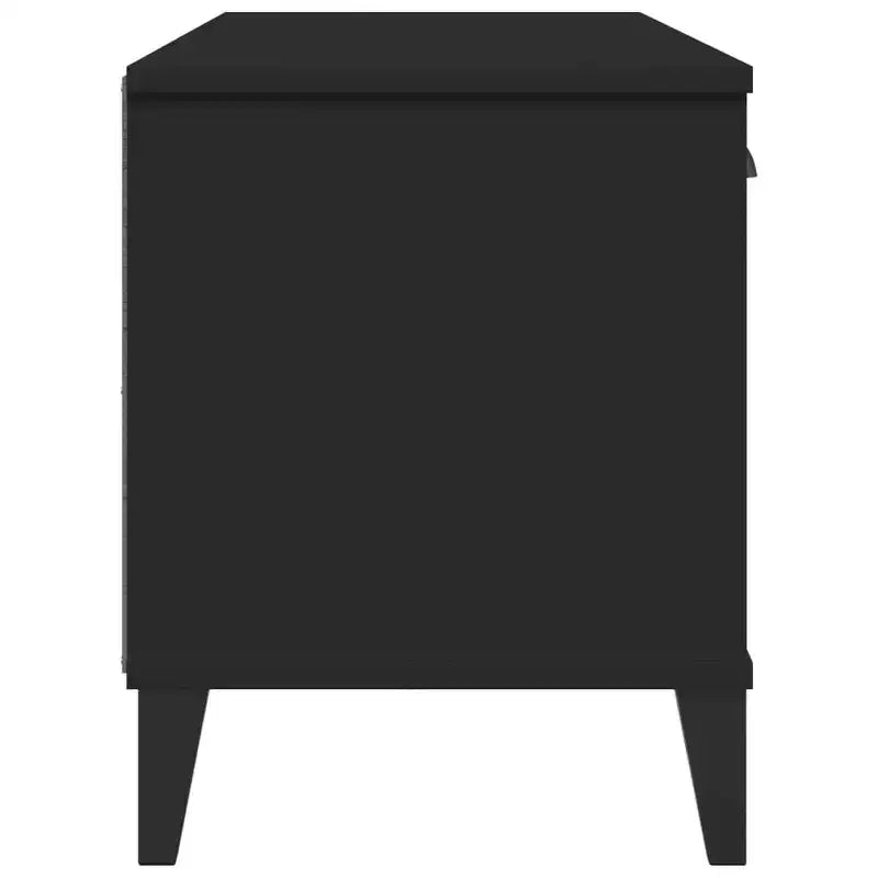 Banc à Chaussures Meuble de Rangement Étagère Meuble d'Entrée en Bois Massif Pin