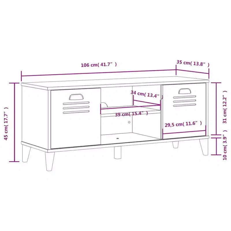 Banc à Chaussures Meuble de Rangement Étagère Meuble d'Entrée en Bois Massif Pin