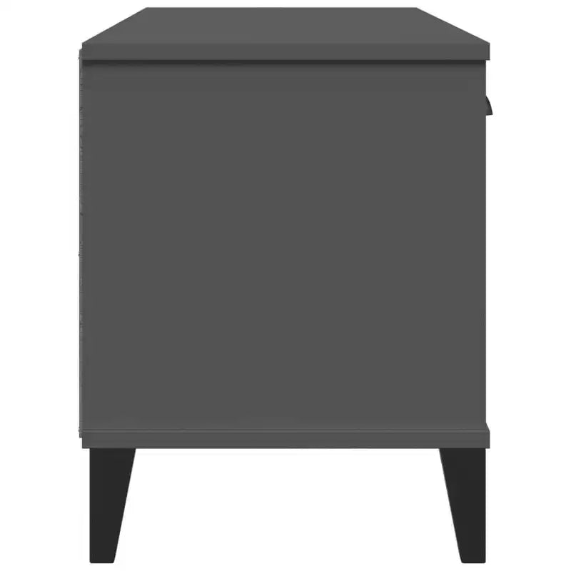 Banc à Chaussures Meuble de Rangement Étagère Meuble d'Entrée en Bois Massif Pin