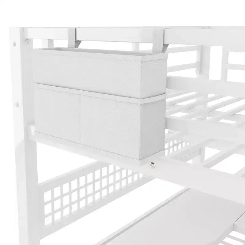 Lit mezzanine grand format avec escalier de rangement et armoire, lit mezzanine en métal avec bureau, étagères de rangement, station de charge, lumières LED pour adolescents et adultes